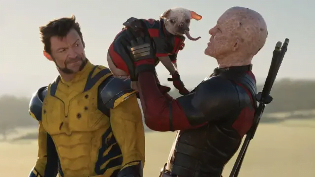 Wolverine, Dogpool y Deadpool, en escena.