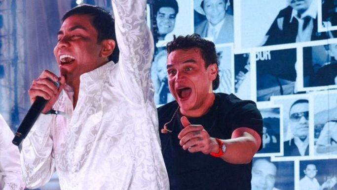 Churo Díaz y Silvestre Dangond, intérpretes del vallenato.