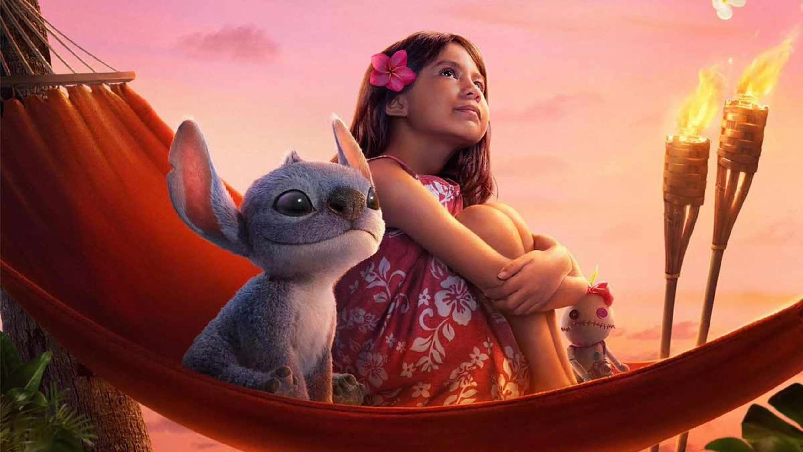 Fotografía de Lilo y Stitch en el live action del filme homónimo.