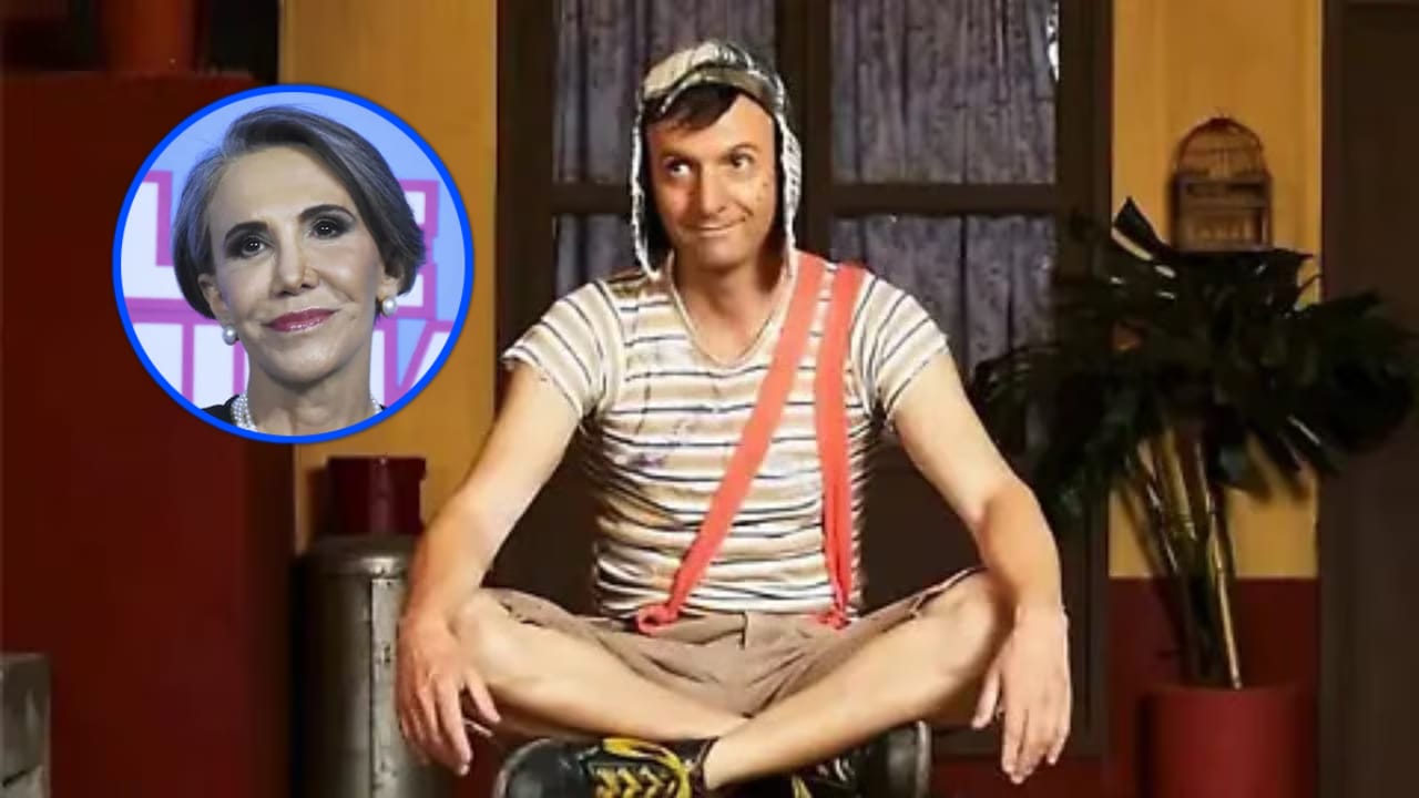 Imagen de la serie 'Chespirito: Sin querer queriendo' y Florinda Meza.