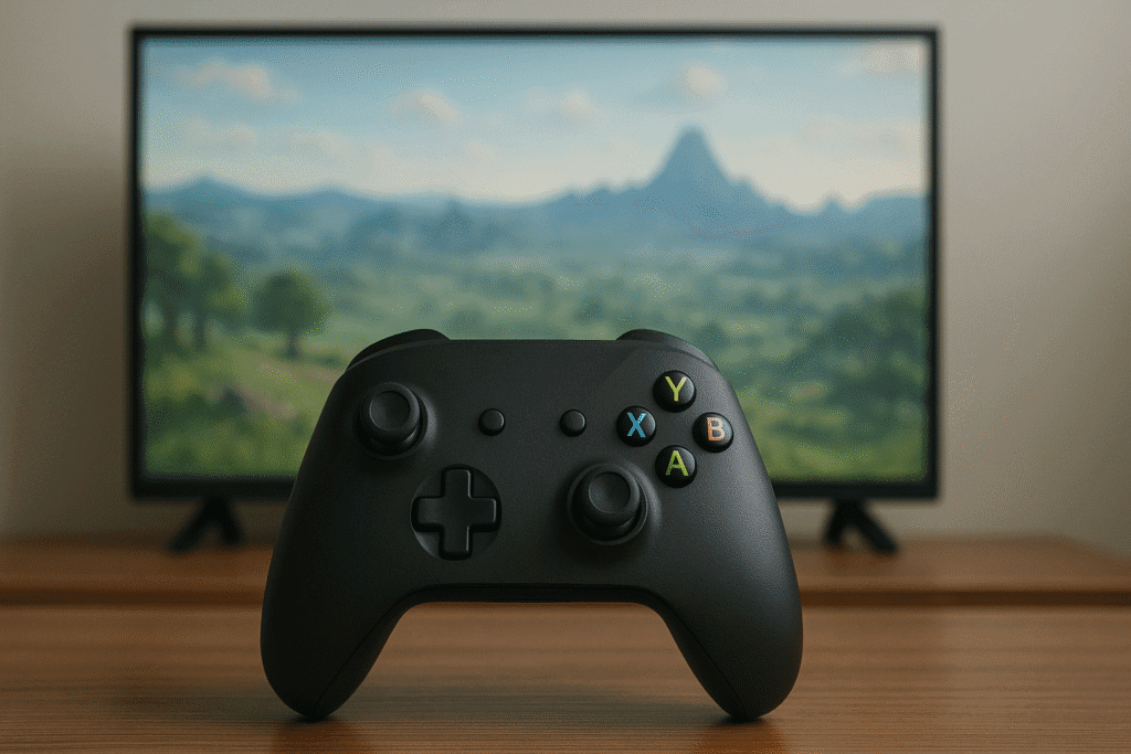 Se reducen los gamers: informe revela que los jóvenes cada vez compran menos videojuegos 3 Diseño de imagen de un control de una consola de videojuegos.
