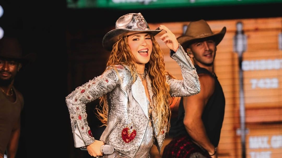 Fotografía de Shakira en un concierto de su gira 'Las Mujeres Ya No Lloran World Tour'.