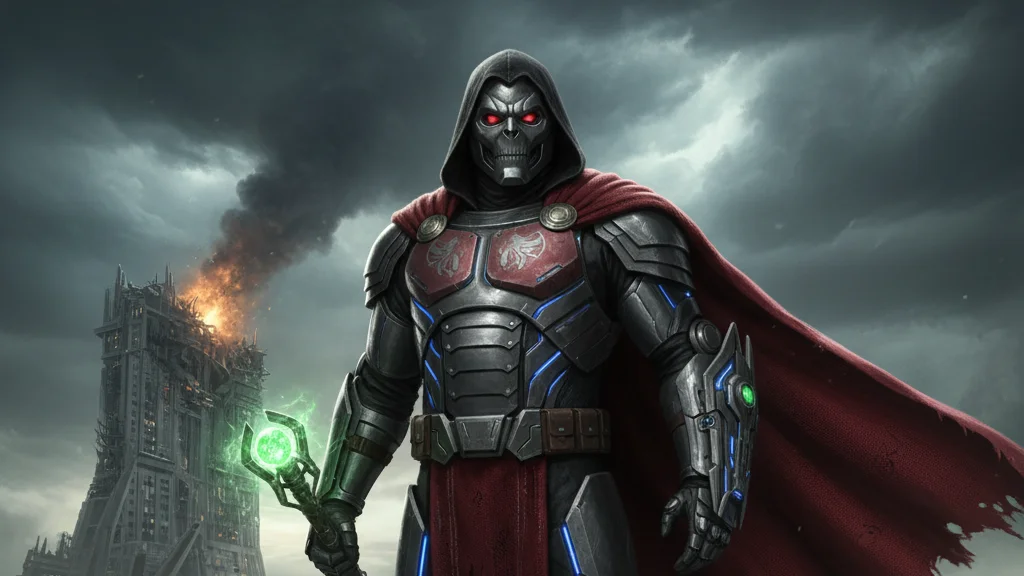 Diseño gráfico del Doctor Doom, principal antagonista de las próximas películas de 'Avengers'.