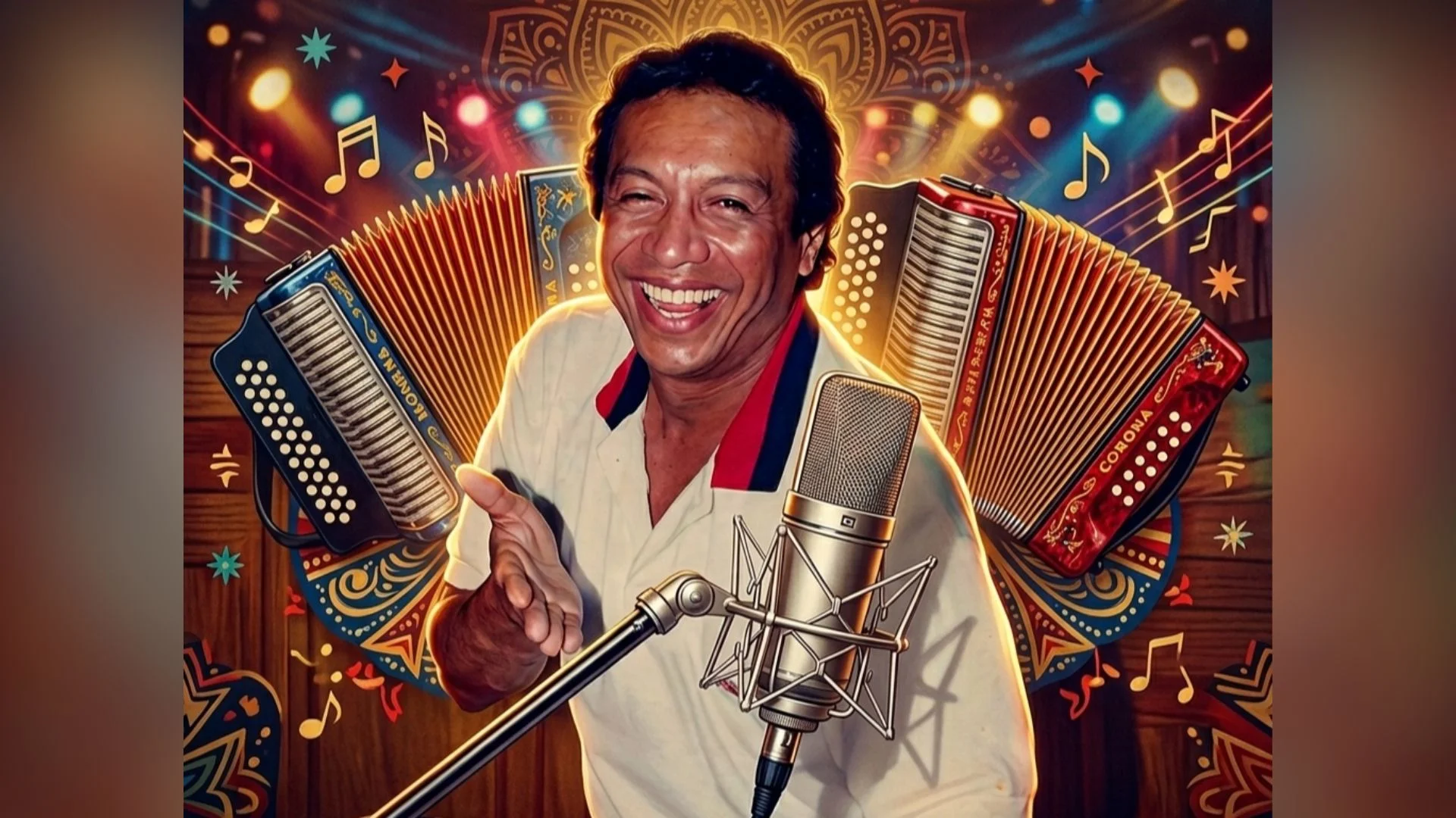 Diseño gráfico de Diomedes Díaz, histórico cantautor vallenato que cumpliría 69 años.