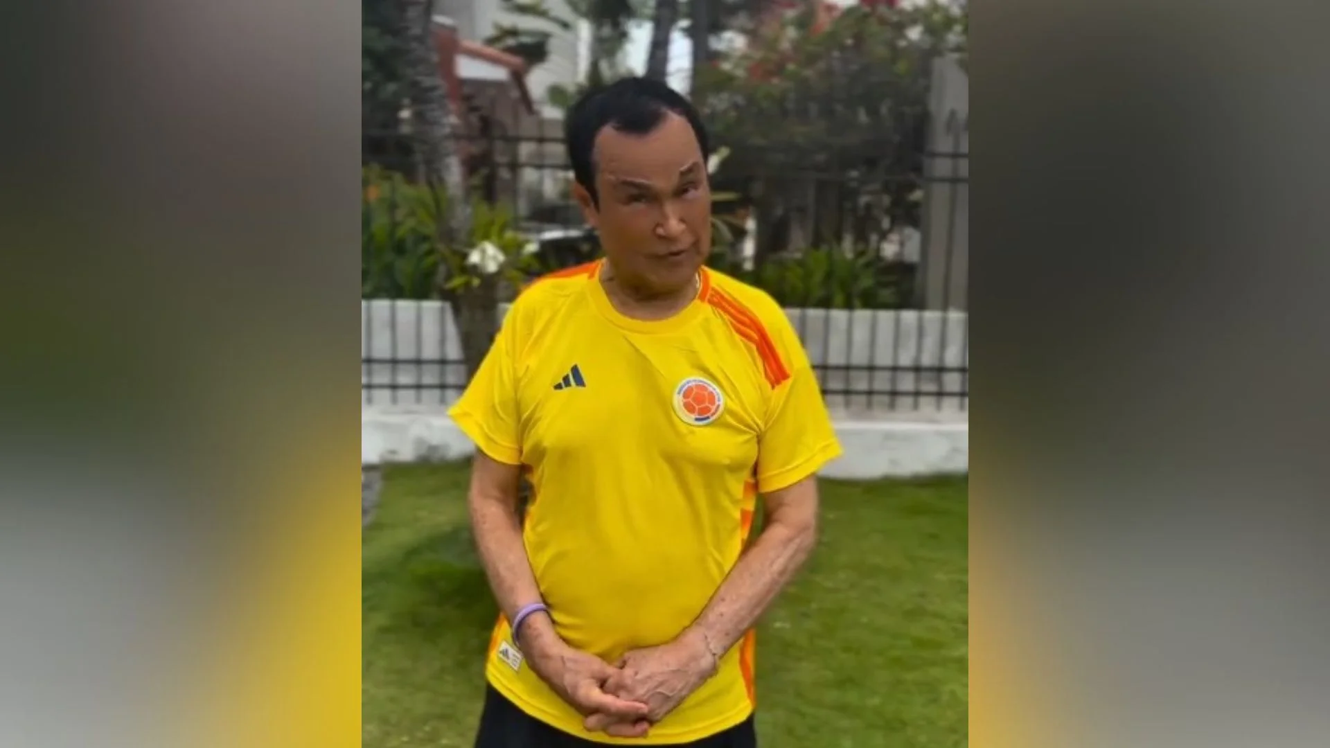 Captura de video de Alfredo Gutiérrez, juglar del vallenato, en video reciente por el cual se le criticó su apariencia.